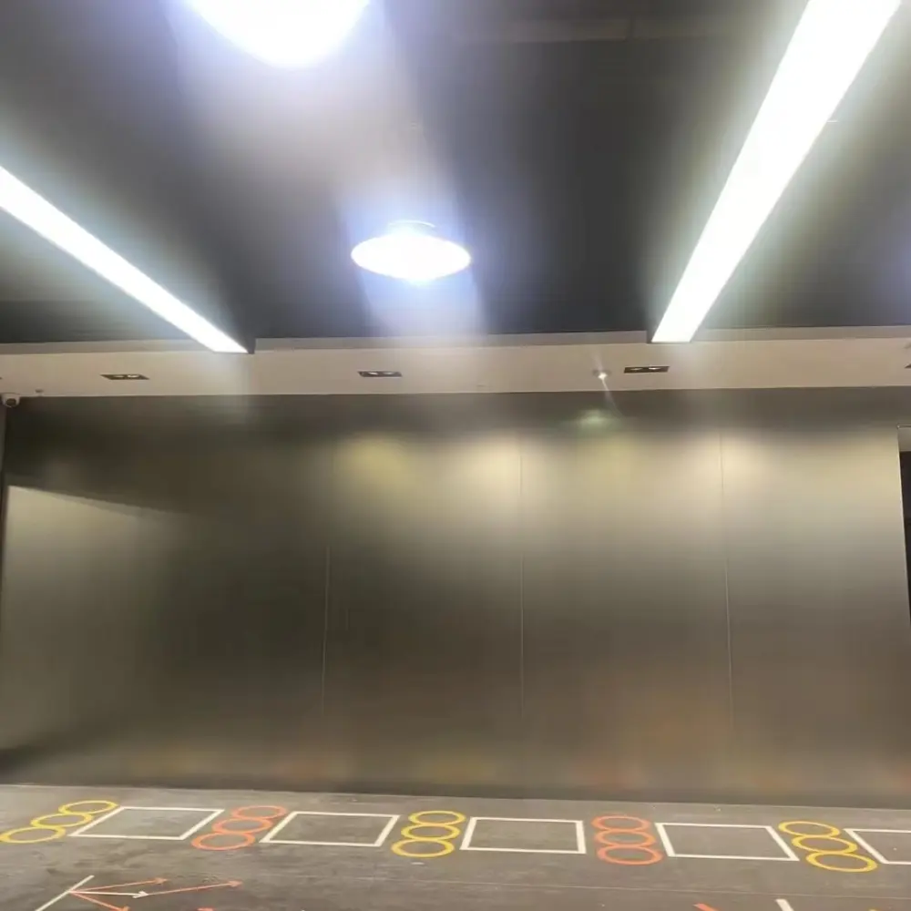 Impact-resistant metal wall sheets for commercial fitness