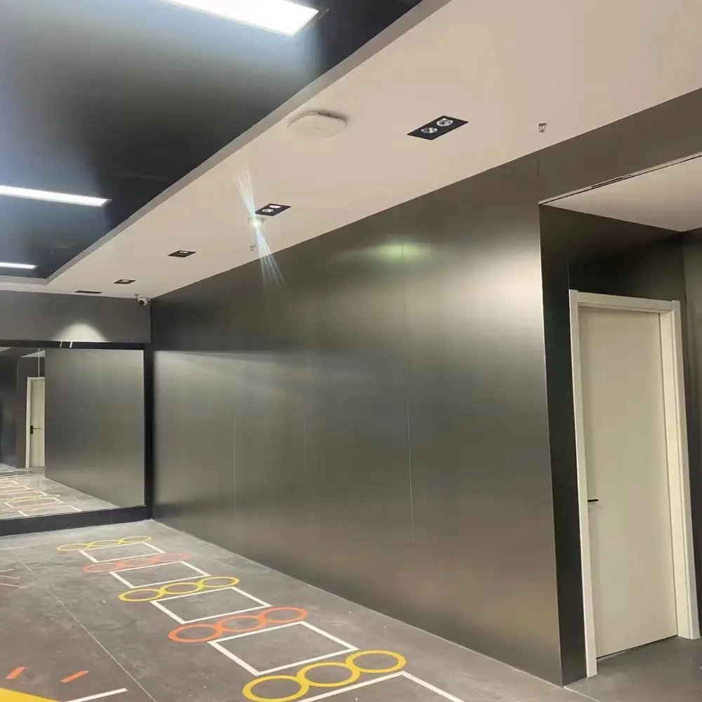 Reflective metal surface decorative wall panels